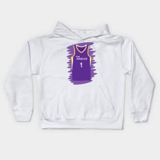 Los Angeles Sparks number 1 uniform Kids Hoodie